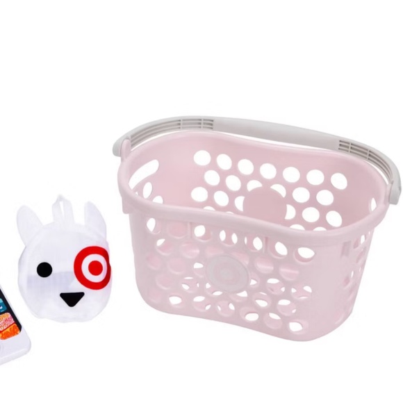 Pink Target Shopping Basket for Kids Pastel Target Basket - Picture 6 of 7